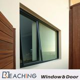 Fixed + Awning Aluminium Windows Black Color Design as Requirments with Durable Lock