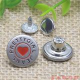 Garment Hardware Custom Made Metal Jeans Tack Button