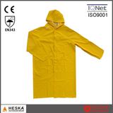 Custom Mens Hi Vis Polyester Waterproof Motorcycle Rain Coat