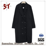 Top Sale Leisure Windbreaker Ladies Coat with Button