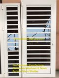 Aluminum Glass Shutter Window with Mosquito Nets