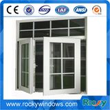 Thermally Broken Double Glazed Aluminium Casement Window with Built-in Mosquito Net