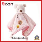 Custom Soft Cartoon Bear Bunny Plush Toy Baby Comforter Blanket