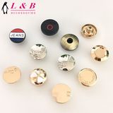 20mm Shiny Gold Zamac Jeans Button