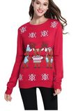 Women's Christmas Cute Reindeer Knitted Sweater Girl Pullover