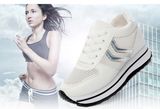 China Suppliers Casual Women White Thick Soled Shoes Platform Shoes