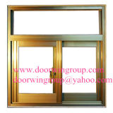 Bronze Color Thermal Break Aluminum Sliding Windows, Aluminum Horizontal Sliding Window with Mosquito Nets