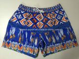 Oeko-Tex Flat Waist Polyester Patterned Men Board Short Swimwear