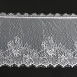 White Scalloped Trimming Lace Nylon Mesh Lace