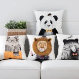 Lion Panda Cute Animal Lounge Seat Cushion Sofa Pillow Learning Office Cushion