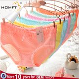 Fancy Lace Design Foamed Cotton Ventilate Sweet Young Girls Triangle Panties Girls Underwear Panty Models