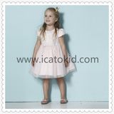 Hot Sale Baby Girl Party Dress Cap Sleeve Frock Designs Kid Prom Dresses