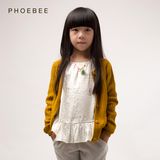 100% Cotton Yellow Spring/Autumn Clothes for Girls