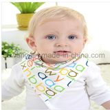 Hot Selling Cute Printed Soft Cotton Baby Bandana Bib