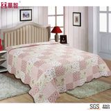Patchwork Quilted Cotton Bed Cover