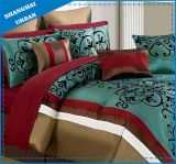 Turkish Flocking Design Polyester Comforter Bed Linen