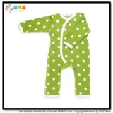 Dots Printing Baby Apparel Green Color Babies Jumpsuits