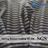 Stripe Polyester / Nylon / Cotton Organza Fabric for Fashion Lady's Clothing