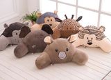 Soft Animal Head Plush Cushion