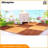 Non-Toxic EVA Foam Wooden Grain Floor Mat, Wood Grain Foam Floor Tiles EVA Floor Mat Play Mat