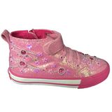 Newest Style Fashion Hot Design Wholesale Kids Fuchsia Canvas Shoes