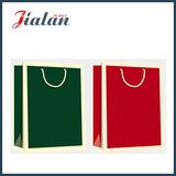 Solid Color Glossy Laminated Coated Paper Shopping Gift Paper Bag