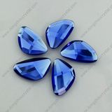 Sapphier Blue Glass Stone Flat Back