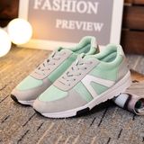 Portable Breathable Knitting Sport Manufactur Lady Running Shoes