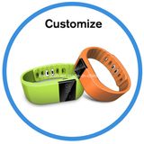 Logo Printed Bluetooth Fitness Band