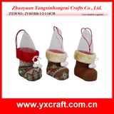 Christmas Decoration (ZY16Y026-1-2-3 14CM) Christmas Table Gift Shoes Boots