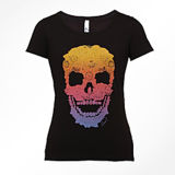 Fashion Sexy Cotton/Polyester Printed T-Shirt for Women (W026)