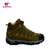 Nubuck Leather Yellow Military Hiking Shoes Breathable Mesh