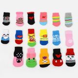 Colorful Pet accessory Cotton Dog Socks