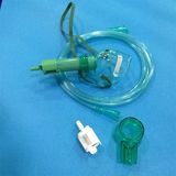 Medical Oxygen Mask with Diluter (Green, Pediatric with Tubing)