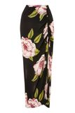 2017 New Designs Chiffon Floral Print Maxi Ladies Skirt