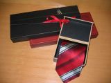 Fashion Stripe Design Men's Woven Silk Neckties with Gift Box