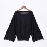 Fashionable Knitted Sweater with Different Pattern for Ladies -2
