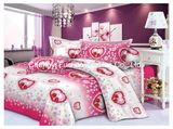 Printed Poly/Cotton Fitted Bedspread Patchwork Bedding Set T/C 65/35