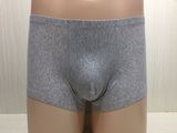 Boxer Briefs Plain Men Underwear with Silver Fiber