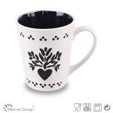 11oz Black and White Lead&Cadmium Free Ceramic Coffee Mug