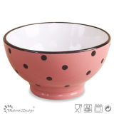 Two Tone DOT Ceramic Bowl