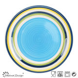 27cm Ceramic Dinner Plate Full Hand Painted Design