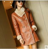 Winter Real Shearling Coat and Fur Coat for Lady Long Style