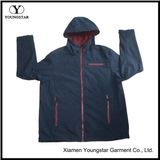 Ys-1071 Mens Blue Polar Fleece Hooded Softshell Jacket Clothing for Men