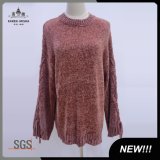 Chenille Lace up Women Sweater Knitting Winter Clothing