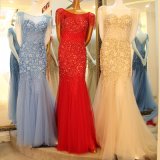 Cap Sleeves Party Prom Dresses Customized Beading Evening Gowns E16831