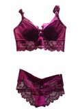 Hot Sale Embroidery Lace Lingerie Sexy Bra Set (FPY318)