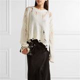 Fashion Ladies Pullover Sweater White Color Wholesale Cheap
