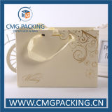 Luxury Warm Beige Color Wedding Paper Bag with UV Printing (CMG-MAY-019)