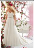 2016 Chiffon A-Line Briach Bridal Wedding Dresses Wd6812